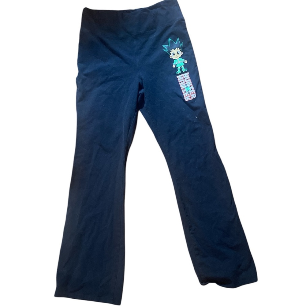 Black anime yoga pants